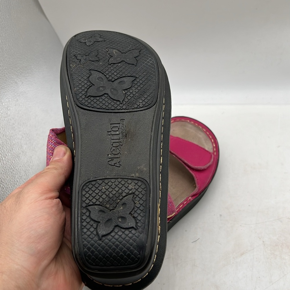Pink Alegria slide sandals size 40 9.5-10 - Picture 5 of 5